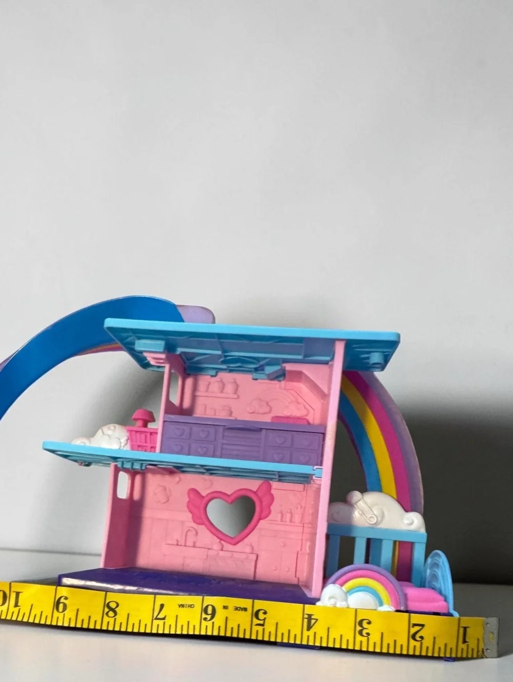 1990s Polly Pocket Rainbow Dreamhouse Playset with Three Horses Vintage Toy